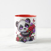 Panda with flower mug (Centre)
