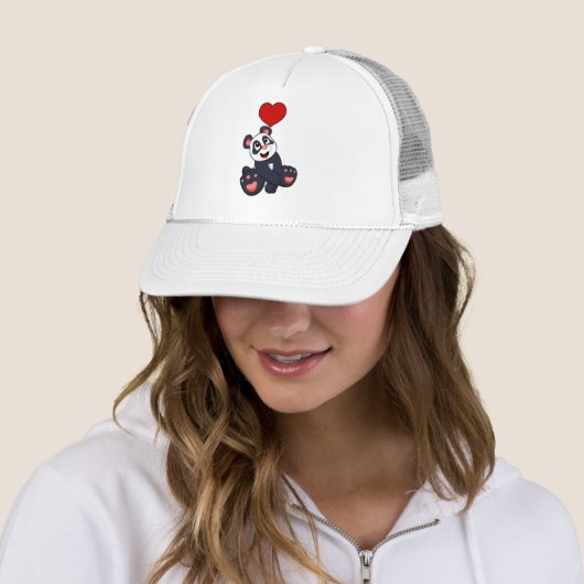 Panda with Heart Trucker Pet (In situ)