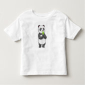 Panda with Popsicle Kinder Shirts (Voorkant)