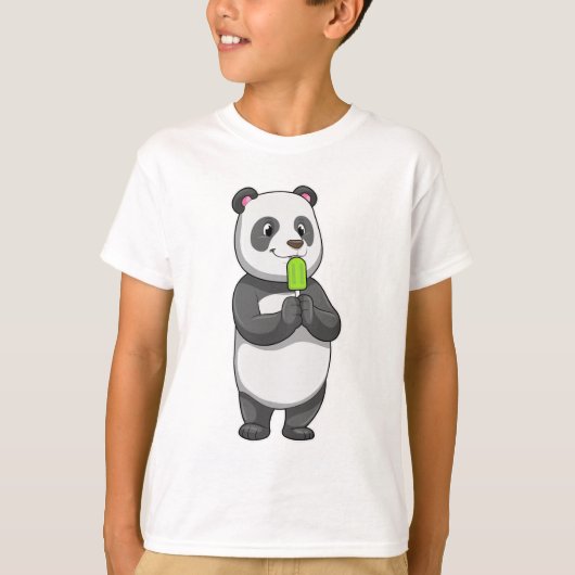 Panda with Popsicle T-shirt (Voorkant)