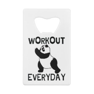 Panda Workout Gym Kredietkaart Flessenopener