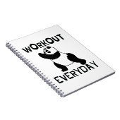 Panda Workout Gym Notitieboek (Rechterzijde)