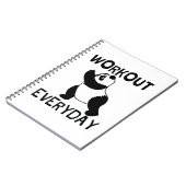 Panda Workout Gym Notitieboek (Linkerzijde)