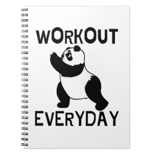Panda Workout Gym Notitieboek