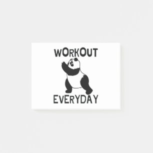 Panda Workout Gym Post-it® Notes