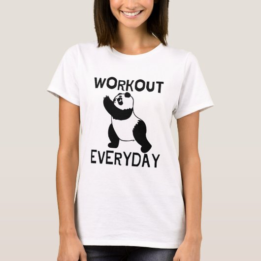 Panda Workout Gym T-shirt (Voorkant)