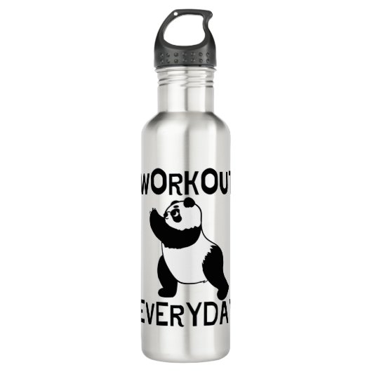 Panda Workout Gym Waterfles (Voorkant)