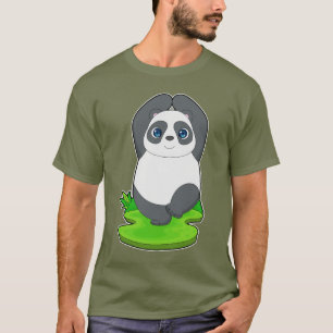 Panda Yoga Fitness Gymnastiek T-shirt