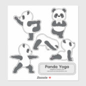 Panda Yoga Stickers (Vel)