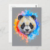 Pandabär Briefkaart (Voorkant / Achterkant)