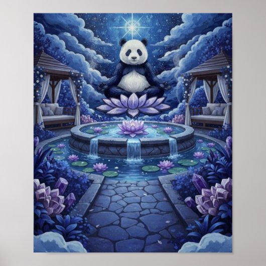 PandaBearMeditation Poster (Voorkant)