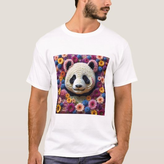 pandabloemdier t-shirt (Voorkant)