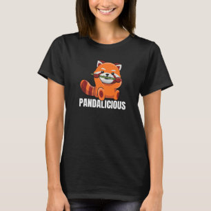 Pandalicious pun voor een rode panda t-shirt