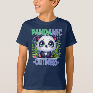 Pandamic Cuteness woordspeling. Schattigee baby Pa T-shirt