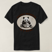 PandaMonium in een kom T-shirt (Design voorkant)