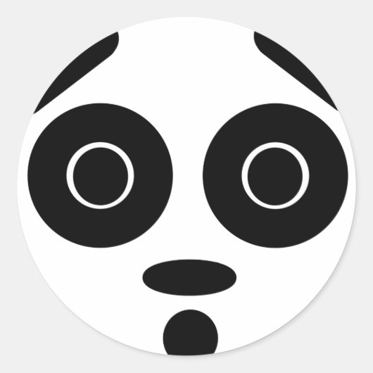 pandamonium ronde sticker (Voorkant)