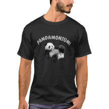 Pandamonium schattig gevallen panda-shirt