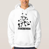 Pandamonium TShirt Funny Panda Bear Pun Tee (Devant)