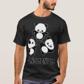 Pandamonium TShirt Funny Panda Bear Pun Tee (Devant)