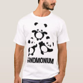 Pandamonium TShirt Funny Panda Beer Pun T-shirt (Voorkant)