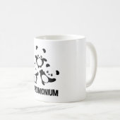 Pandamonium TShirt Funny Panda Beer Pun T-shirt Koffiemok (Voorkant rechts)