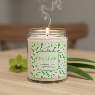 Pandan Soja Was Kaars Aangepaste Sticker