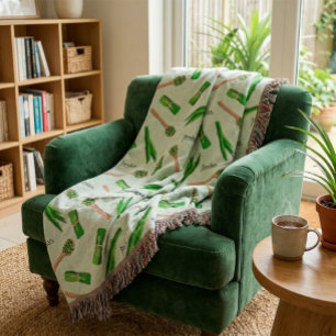 Pandanbladpatroon Fleece Deken