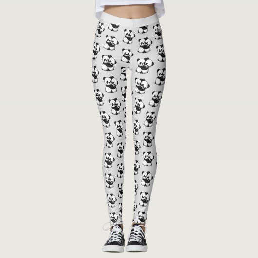 Pandas Accrocher des Leggings (Devant)