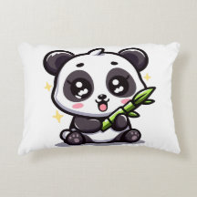 Panda's Bamboe Omhelzing Kussen