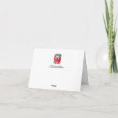 Pandas bébé mignonnes à Noël Carte de note pliée (Dos)