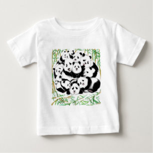 Pandas Big Hugs Baby T-Shirt - Schilderen
