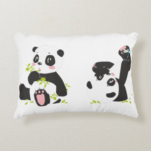 Pandas   Cute Panda Cubes en Little Dragonfly Accent Kussen