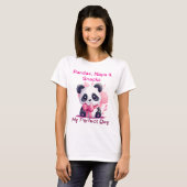 Panda's, dutjes en snacks - Grappig Schattige Pand T-shirt (Voorkant volledig)
