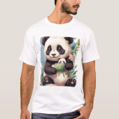 Panda's Elegantie T-shirt (Voorkant)