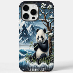 Panda's Forest Sanctuary: Bamboe Voeding iPhone 16 Pro Max Hoesje