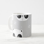Pandas grey koffiemok (Voorkant links)