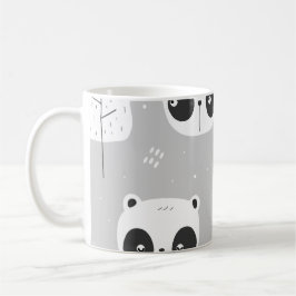 Pandas grey koffiemok