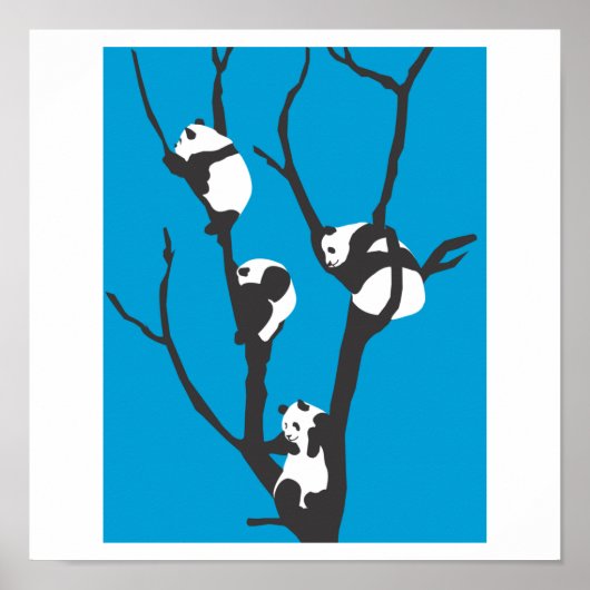 Pandas Hangin' Out Poster (Voorkant)
