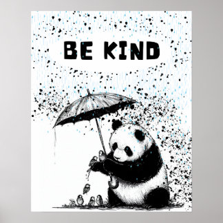 Panda's Haven: Wees aardig tegen gevederde vriende Poster