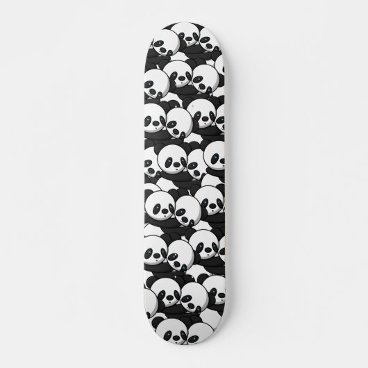 Pandas Hugging Skateboards (Voorkant)