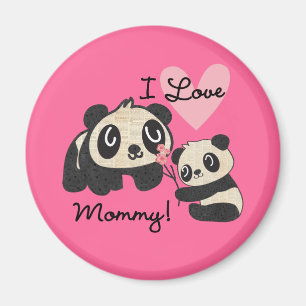 Panda's I de Mama van de Liefde Magneet