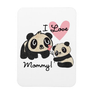 Panda's I de Mama van de Liefde Magneet