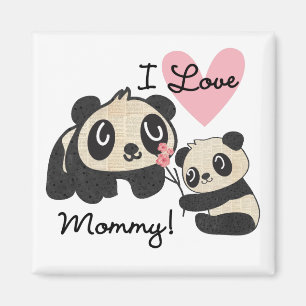 Panda's I de Mama van de Liefde Magneet