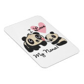 Panda's I houden van Mijn Nana Magneet (Rechterzijde)