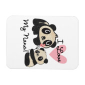 Panda's I houden van Mijn Nana Magneet (Horizontaal)