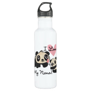 Panda's I houden van Mijn Nana Waterfles