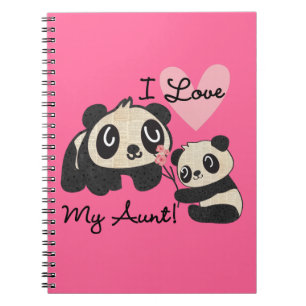 Panda's I houden van Mijn Tante Notitieboek
