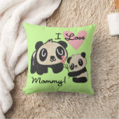 Pandas I Love mama Kussen (Deken)