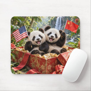 Panda's in Geschenkdoos Muismat