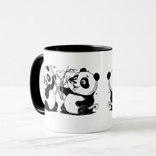 Panda's in hartactie: Valentijnsdag vol Lo Mok (Voorkant links)